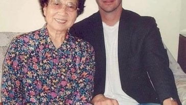 Keanu Reeves with his Chinese Hawaiian Grandma