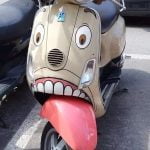 Imagine seeing this Vespa tongue on your rear view mirror 26 58381712 1257877224367328 1776908333488275456 n
