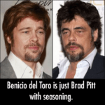 Benicio del Toro is just Brad Pitt with seasoning 26 brad