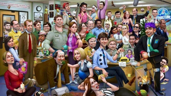 The Office US Full Cast Fan Art with a Bunch of Easter Eggs 7 1683707693137025127